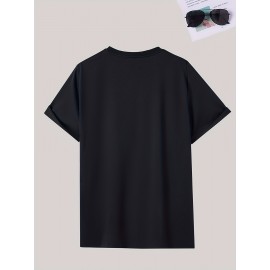 Men's Casual Short Sleeve T-Shirt with Bold 