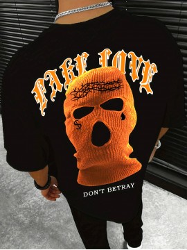 Men's Summer Street Style Graphic Tee - Bold 