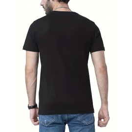 Men's Casual Short Sleeve T-Shirt with 