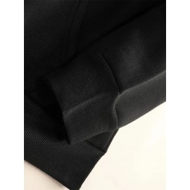 [Graphic Print Hooded] Men's Beige & Orange Graphic Print Hooded Sweatshirt - Oversized Streetwear Pullover with Balaclava Design, Soft Fabric & Front Pocket, Casual Winter Warmth, Machine Washable (PC610-S) - Fall Winter Fashion Essential