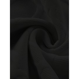 Men's Jacquard Design Crew Neck Sweatshirt, Casual Streetwear Pullover Basic Long-Sleeve T-Shirt Sportswear with Ribbed Hem, Long Sleeve T Shirts For Men