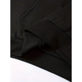 Men's Jesus The Way Truth Life John 14:6 Scripture Hoodie - Brown with Bold Yellow Lettering, Casual Pullover Hooded Sweatshirt, Regular Fit Autumn Winter Comfortable Religious Apparel