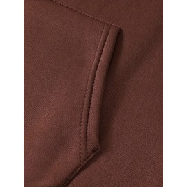 Men's Jesus The Way Truth Life John 14:6 Scripture Hoodie - Brown with Bold Yellow Lettering, Casual Pullover Hooded Sweatshirt, Regular Fit Autumn Winter Comfortable Religious Apparel