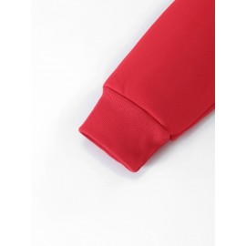 [Men's Cross Print Hooded Sweatshirt] Black Men's 