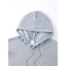 [Men's Cross Print Hooded Sweatshirt] Black Men's 
