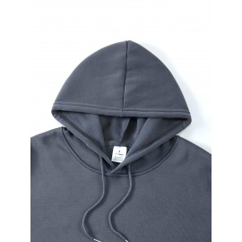 [Men's Cross Print Hooded Sweatshirt] Black Men's 