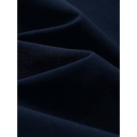 Men'S Hooded Windbreaker Jacket - Navy & White Color Block, Loose Fit with Zipper Pockets, Casual Outdoor Spring/Fall Coat for Casual Attire, Windbreaker Jacket, Spring Outerwear, Contrast Color Design, Durable Fabric